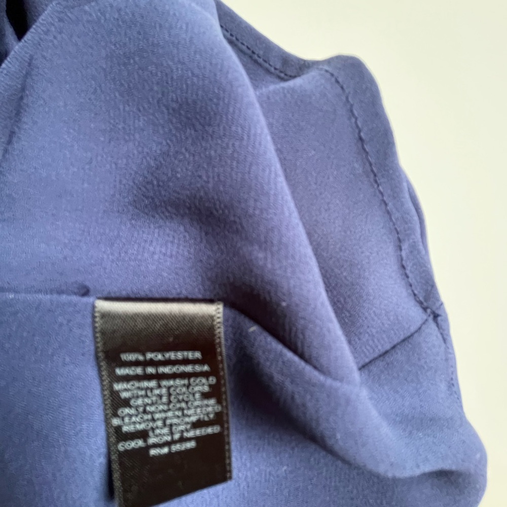 Express Flowy Spaghetti Strap Navy Blue Top , Size S - Picture 8 of 8
